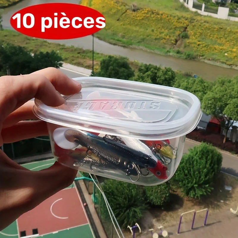 10 Leurres De Pêche En PVC Avec Hameçon — photo 2