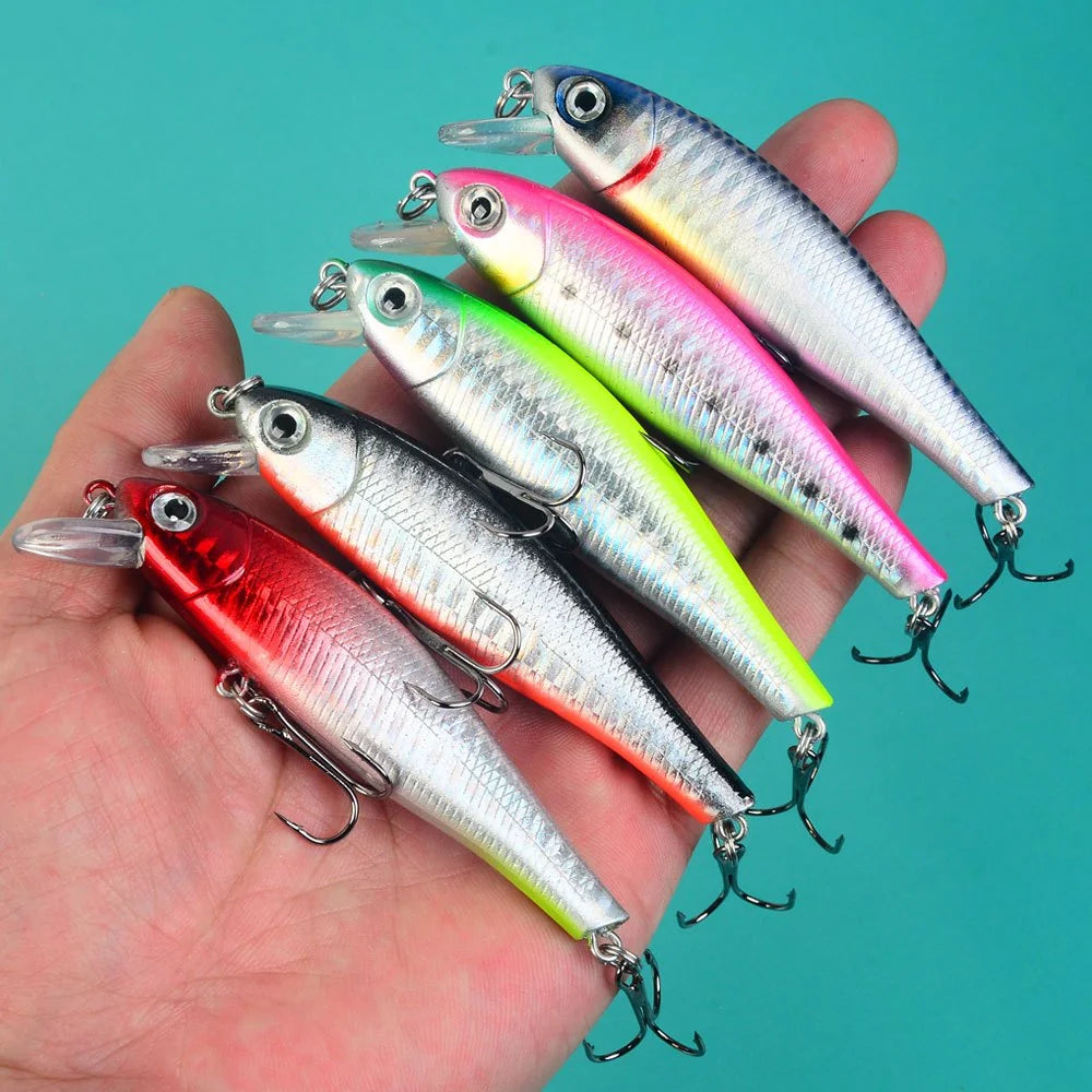 5 Leurres Flottants avec Hochets Internes