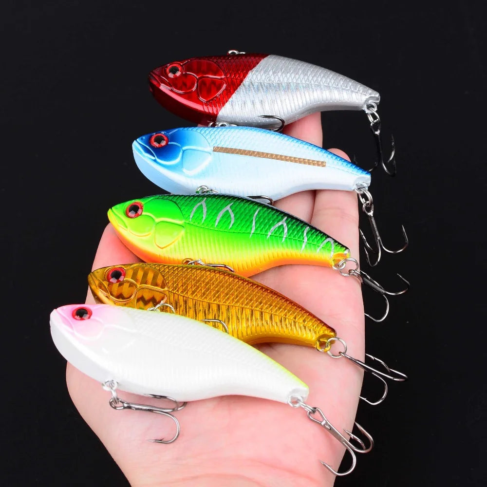 8 Leurres Durs VIB Avec Hameçons Triples — photo 2