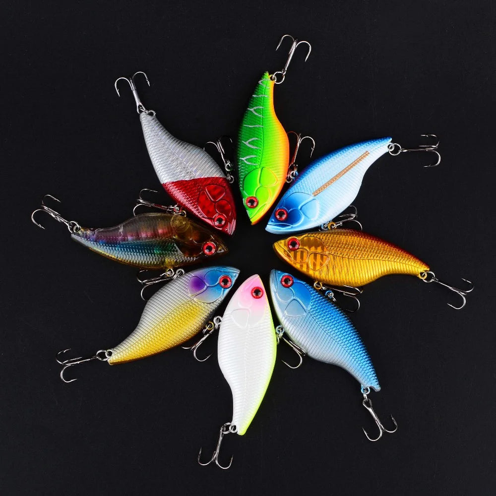 8 Leurres Durs VIB Avec Hameçons Triples — illustration 3 Image