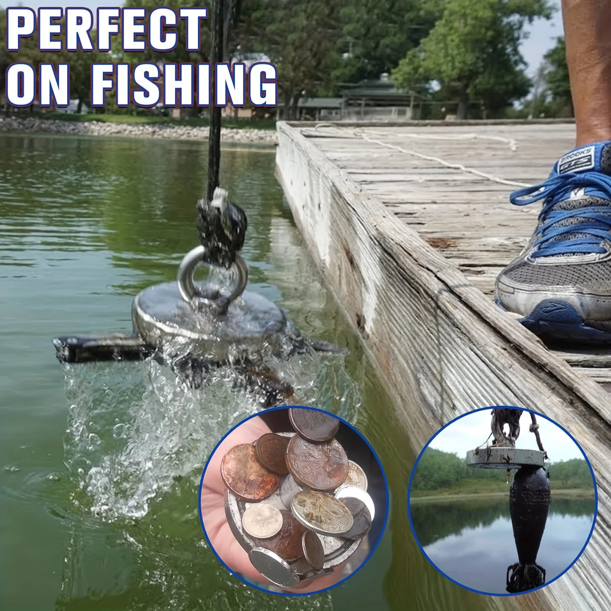 Aimant de Pêche Rond en Néodyme avec Boulon à Œil — photo 5