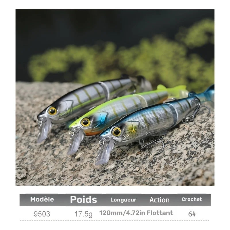 Appât Flottant Minnow Artificiel Multi-Segment 17,5 g — photo 4