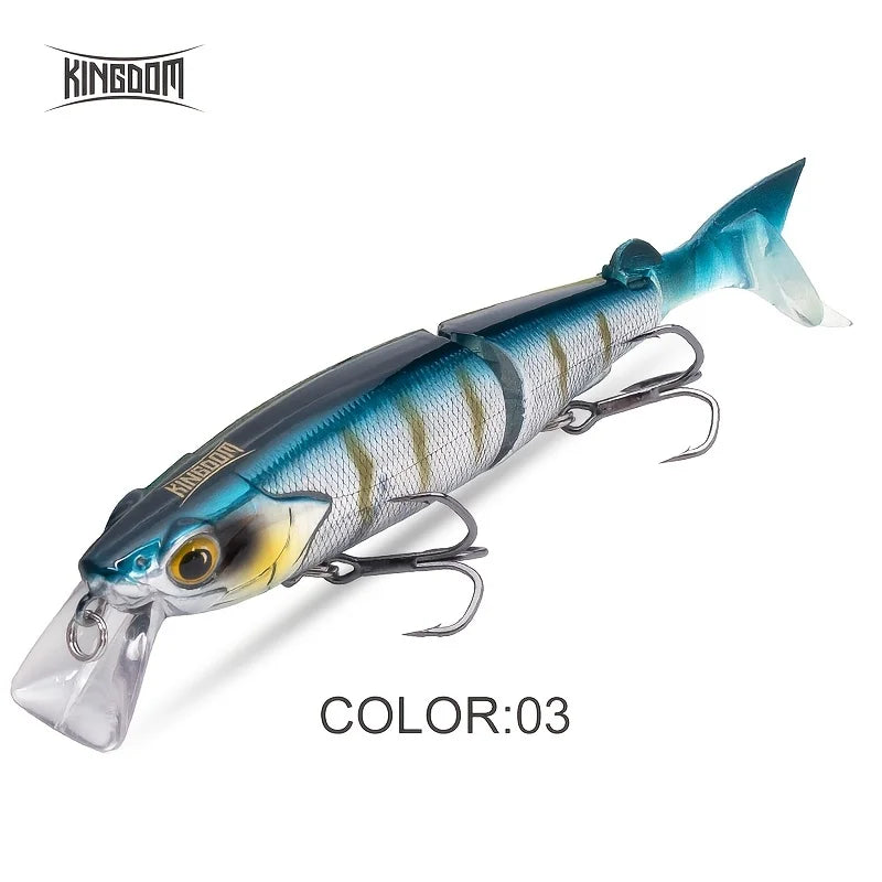 Appât Flottant Minnow Artificiel Multi-Segment 17,5 g — Bleu Multicoloré, photo 8