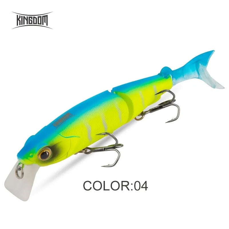 Appât Flottant Minnow Artificiel Multi-Segment 17,5 g — Vert Bleu Lumineux, photo 9