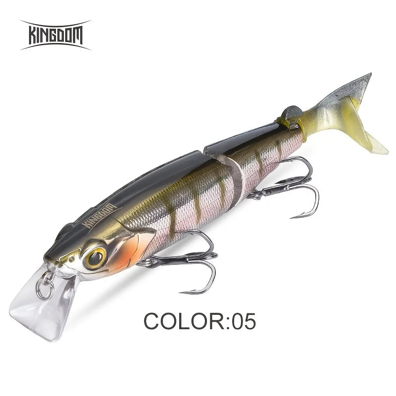 Appât Flottant Minnow Artificiel Multi-Segment 17,5 g — Marron Multicoloré, photo 10