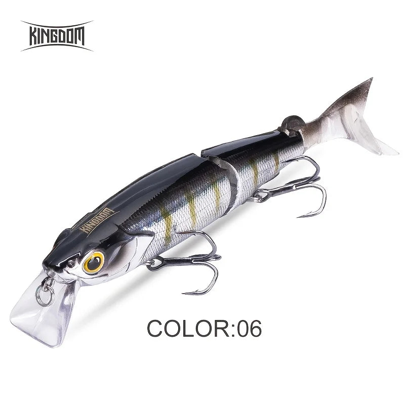 Appât Flottant Minnow Artificiel Multi-Segment 17,5 g — Noir Multicoloré, photo 11