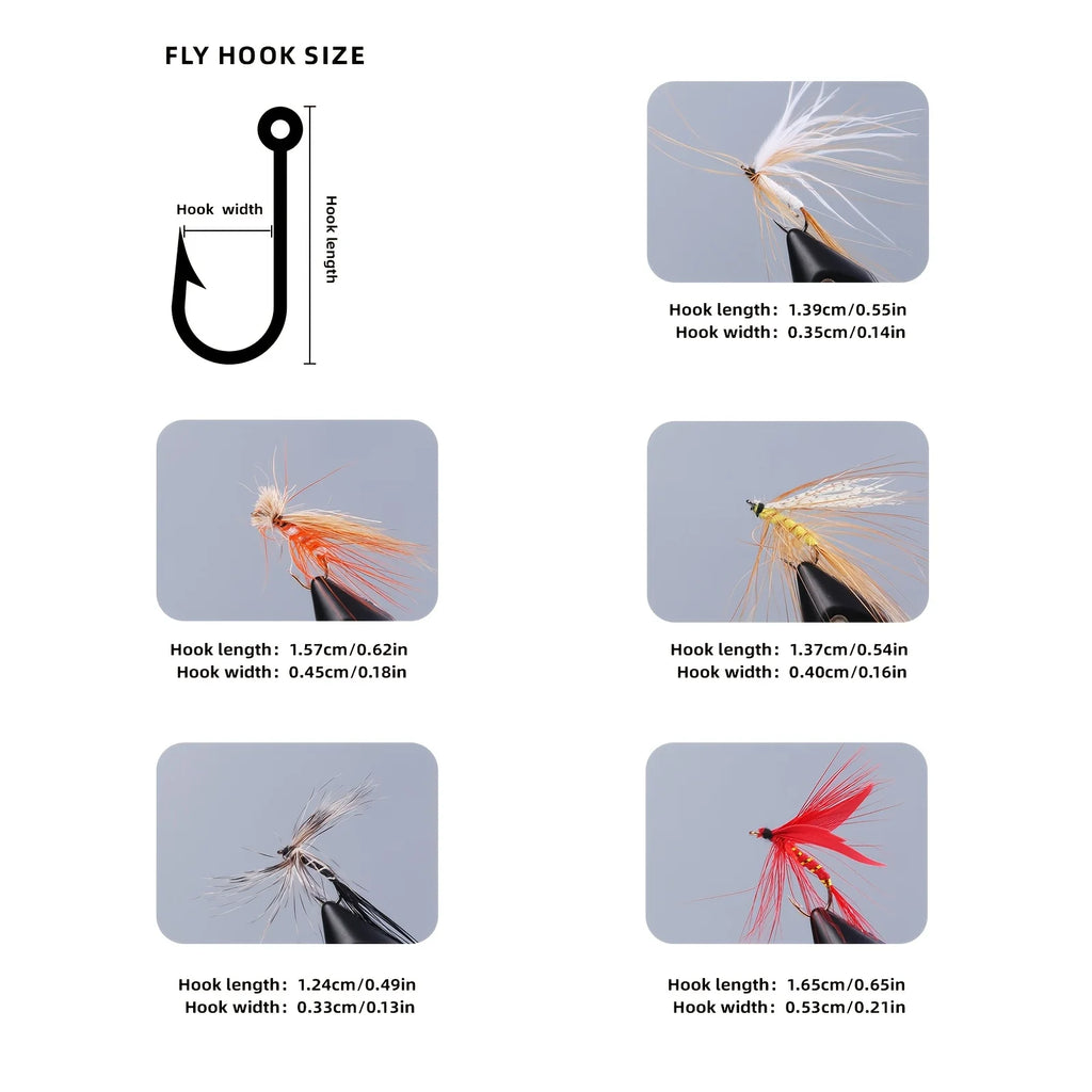 Boîte De 30 Hameçons Et Flotteurs Pour Mouche Sèche — photo 3
