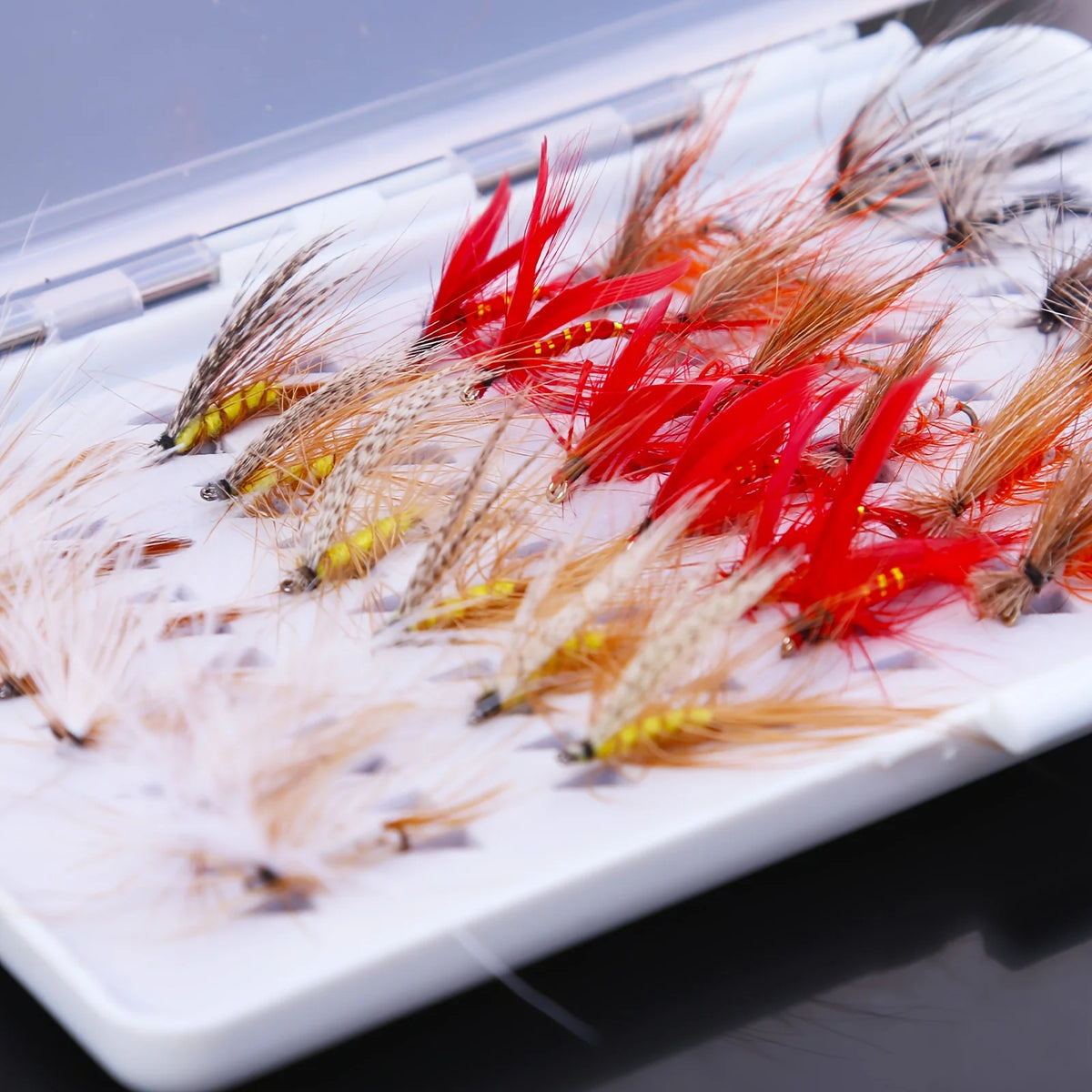 Boîte De 30 Hameçons Et Flotteurs Pour Mouche Sèche — photo 4
