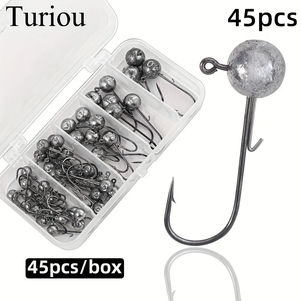 Boîte de 45 Leurres Micro Lead avec Hameçons