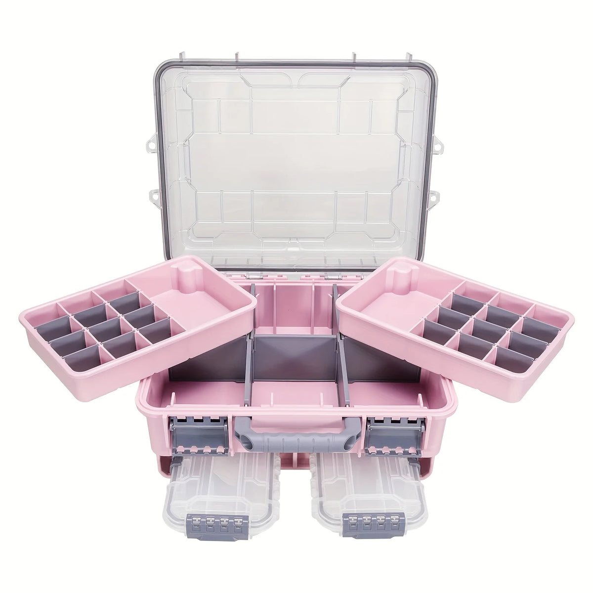 Boîte De Pêche À Trois Couches En ABS — Rose, photo 12