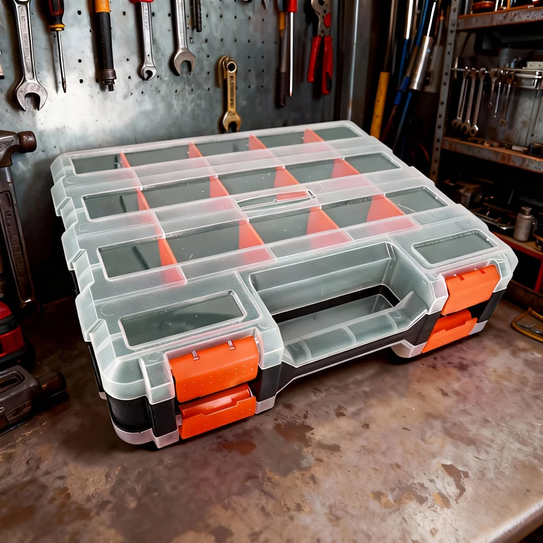 Boîte De Rangement D’Outils Double Face En Plastique — illustration 1 Image