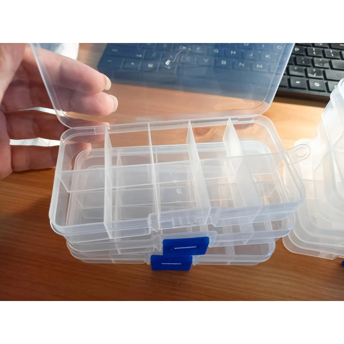 Boîte de Rangement Transparente à 8 Compartiments — photo 7