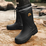 Bottes De Pluie À Lacets En PVC Pour Homme