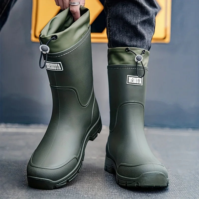 Bottes De Pluie Mi-Mollet Antidérapantes