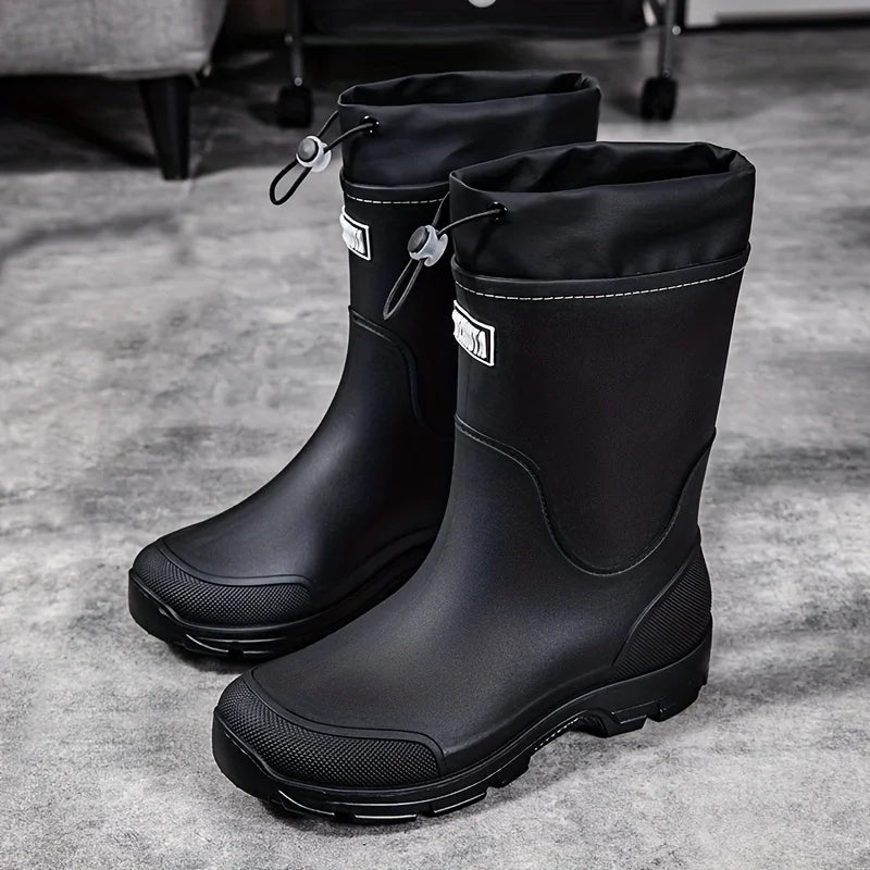 Bottes De Pluie Mi-Mollet Antidérapantes — Noir, photo 11