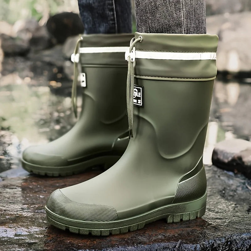 Bottes de Pluie Mi-Mollet en Caoutchouc pour Homme — photo 5