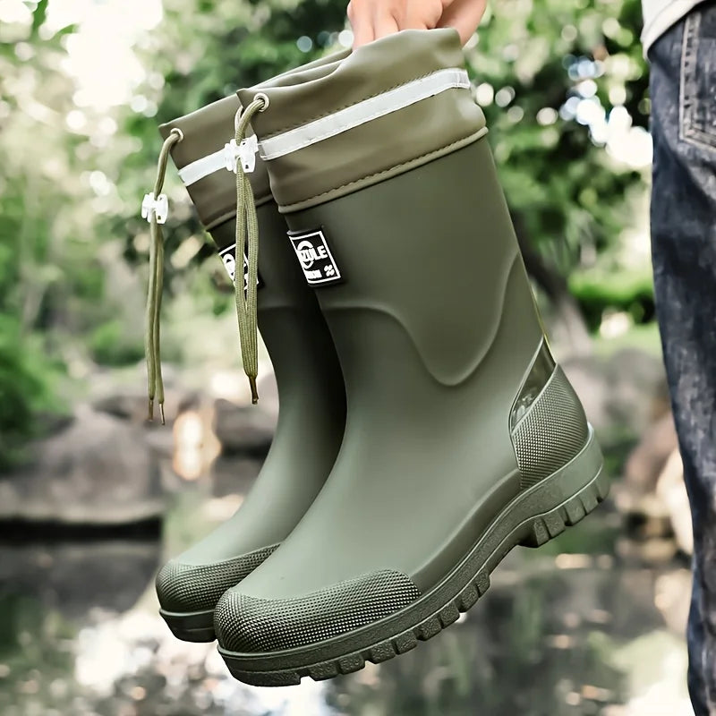 Bottes de Pluie Mi-Mollet en Caoutchouc pour Homme — photo 7