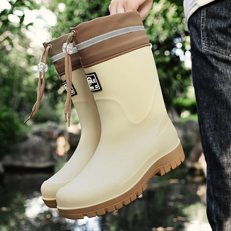 Bottes de Pluie Mi-Mollet en Caoutchouc pour Homme — photo 8