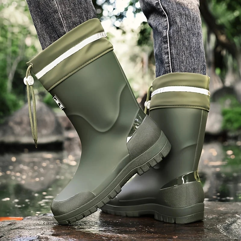 Bottes de Pluie Mi-Mollet en Caoutchouc pour Homme — photo 9