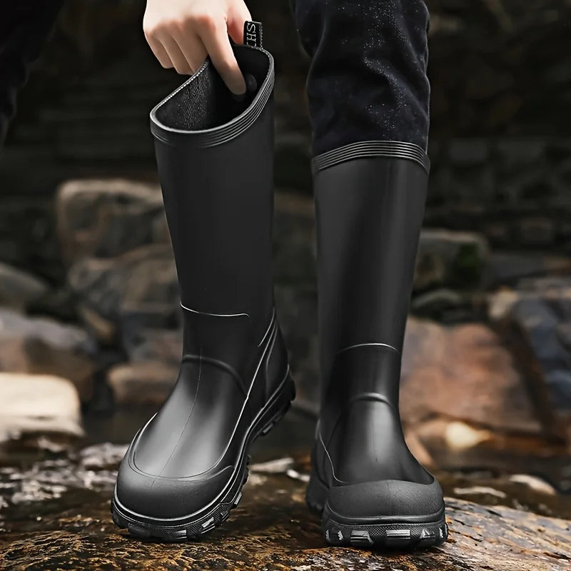 Bottes de Pluie Montantes Antidérapantes pour Homme — photo 4