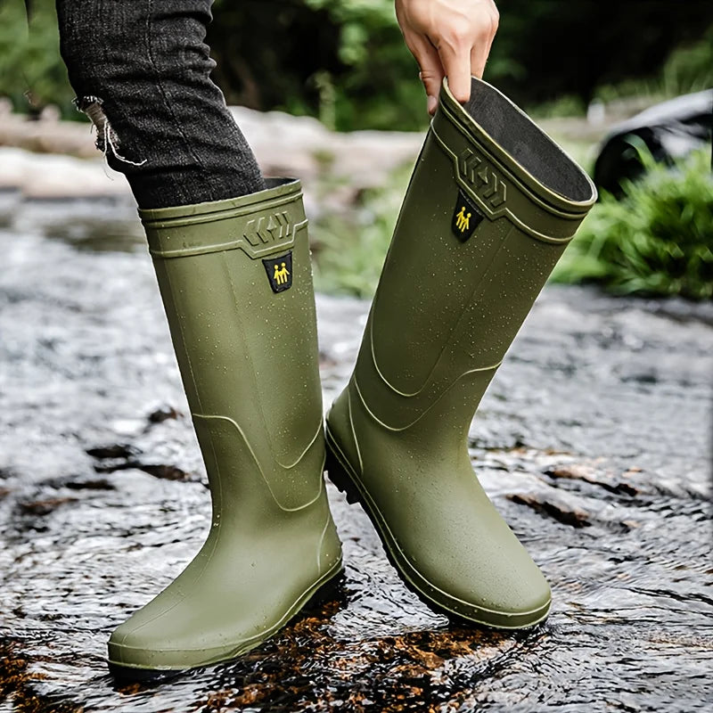 Bottes De Pluie Montantes Antidérapantes — photo 5