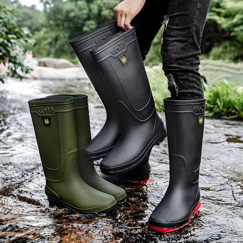 Bottes De Pluie Montantes Antidérapantes — photo 6