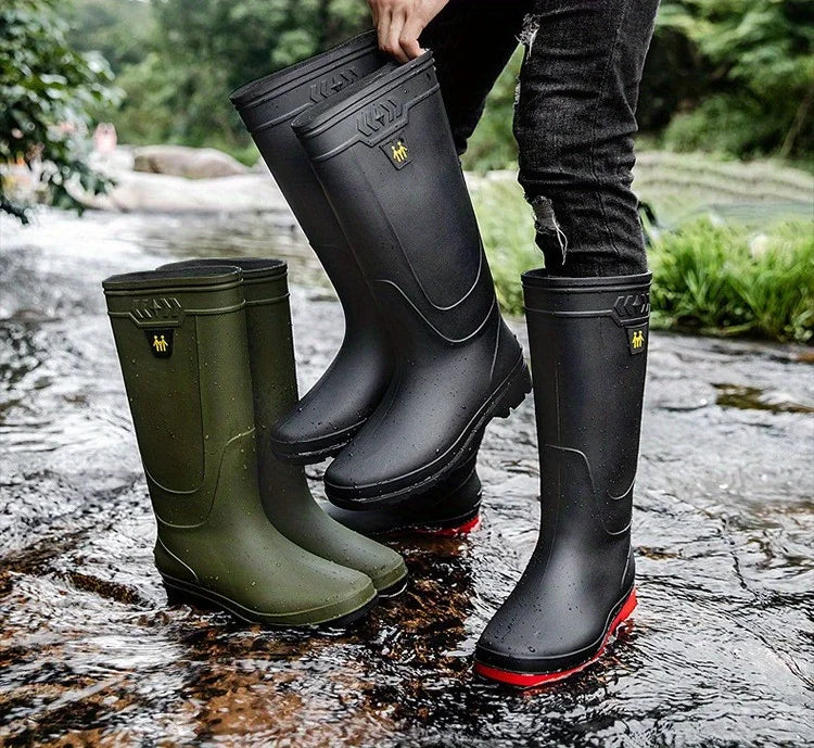 Bottes De Pluie Montantes Antidérapantes — photo 11