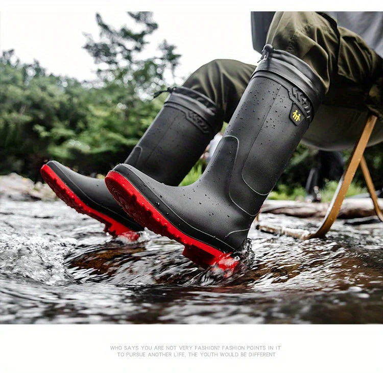 Bottes De Pluie Montantes Antidérapantes — photo 14