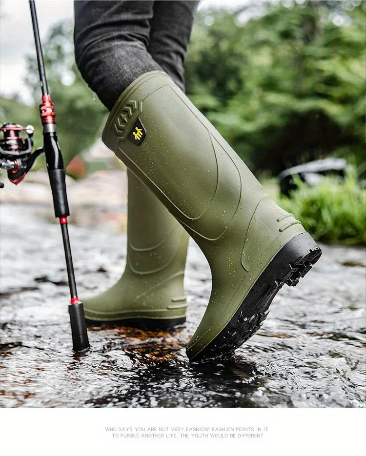 Bottes De Pluie Montantes Antidérapantes — photo 15