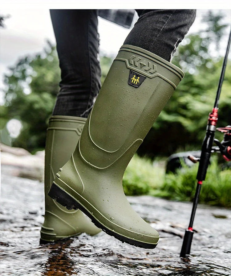 Bottes De Pluie Montantes Antidérapantes — photo 16