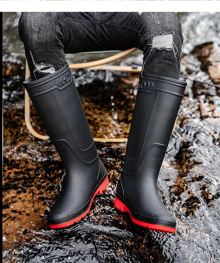 Bottes De Pluie Montantes Antidérapantes — photo 17