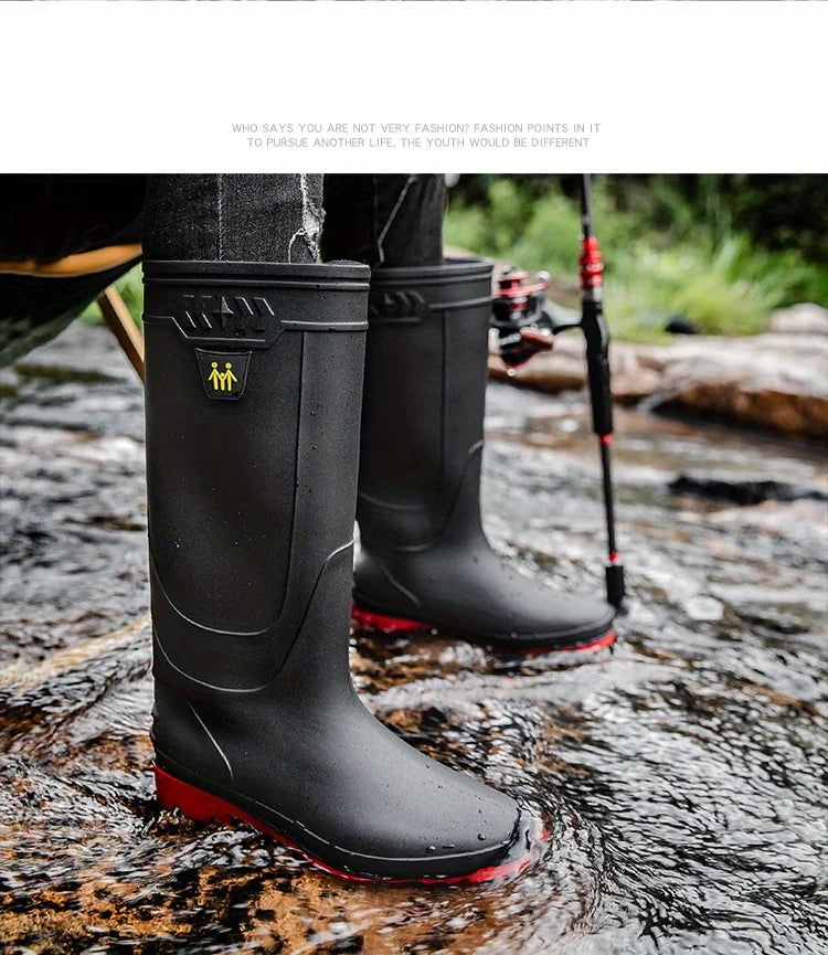 Bottes De Pluie Montantes Antidérapantes — photo 18