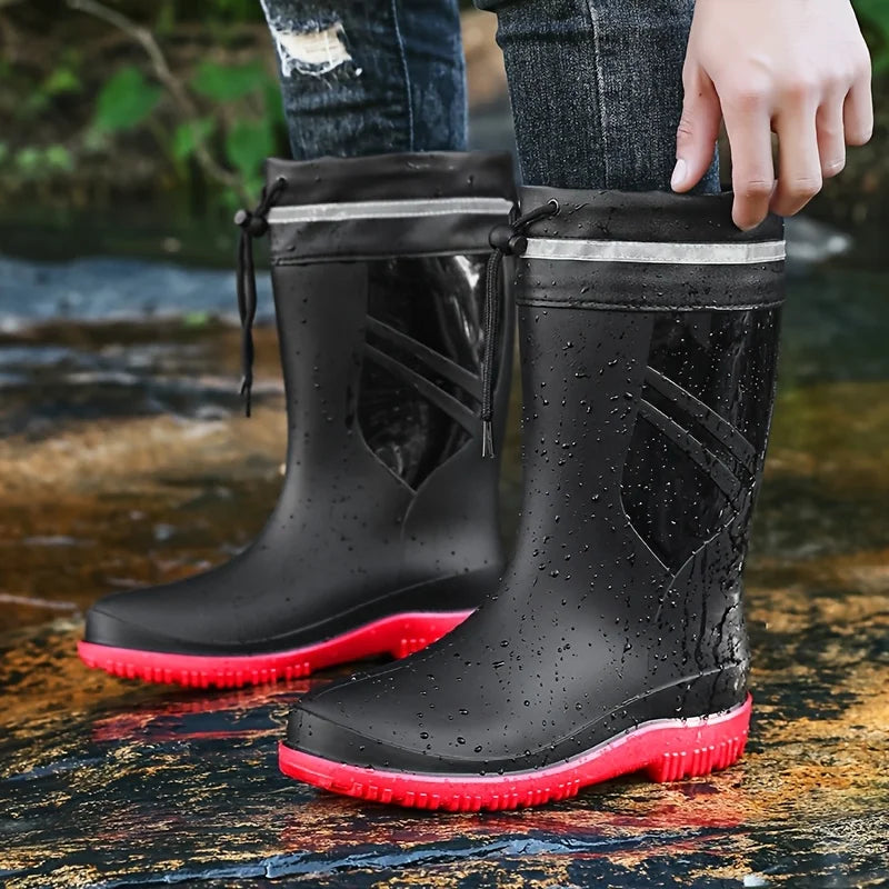 Bottes Imperméables à Lacets Pour Homme