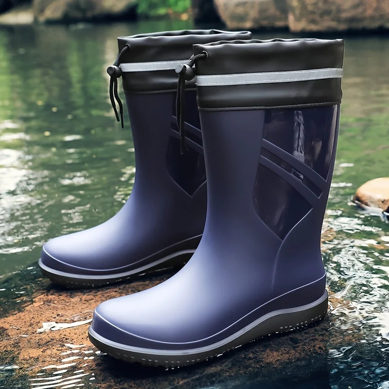 Bottes Imperméables à Lacets Pour Homme — Bleu Royal, photo 11