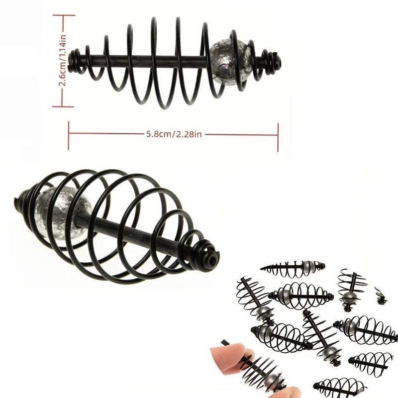 Cage À Appât Pour Carpe Avec Plombs