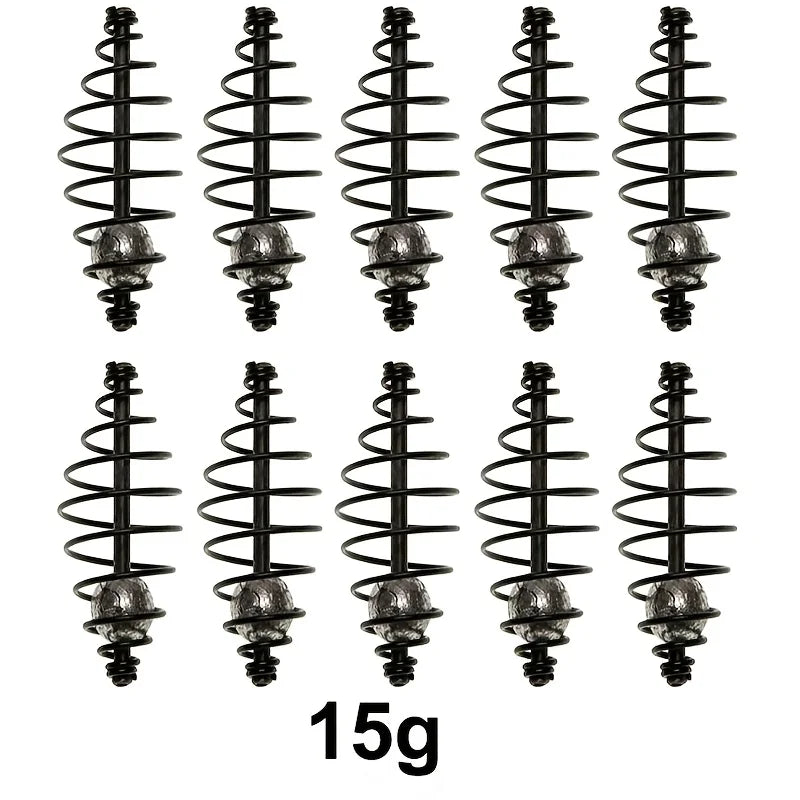 Cage À Appât Pour Carpe Avec Plombs — 15 g 10 Pièces, photo 6