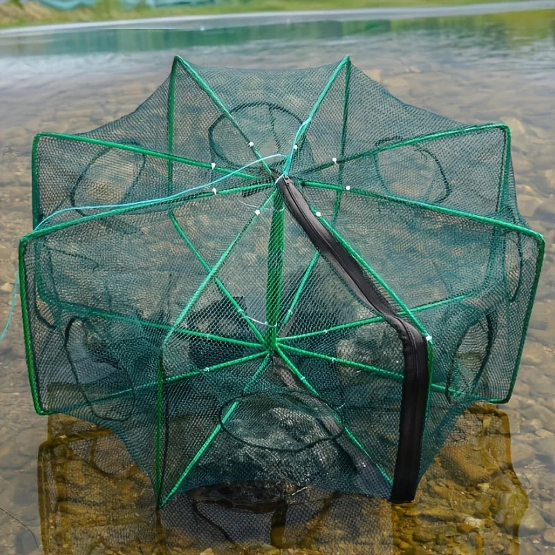 Cage à Poisson Pliable avec Filet et Appât