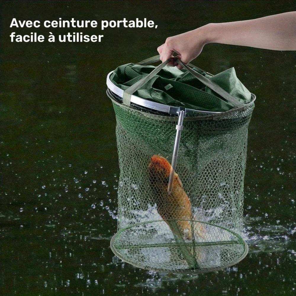 Cage De Pêche Pliable En Nylon Vert — photo 4