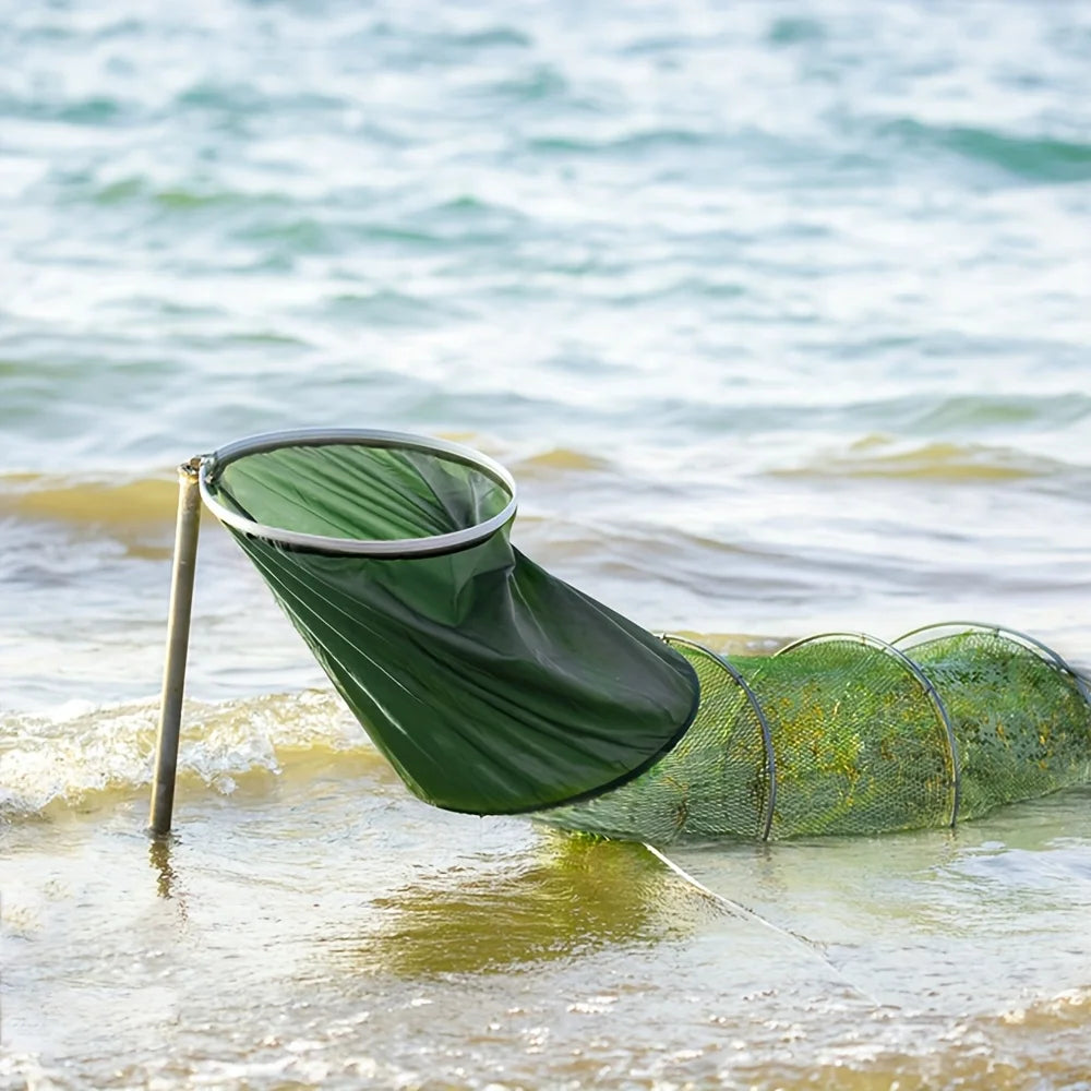 Cage De Pêche Pliable En Nylon Vert — photo 6