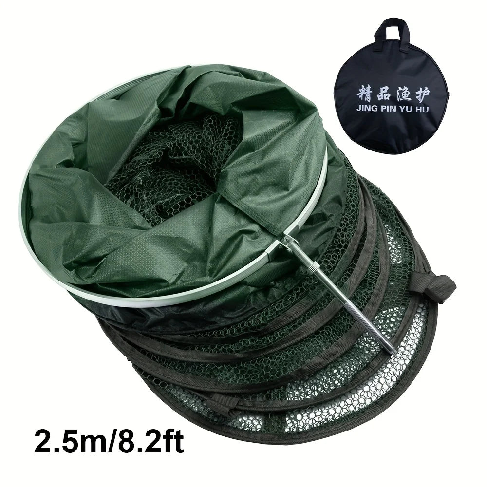 Cage De Pêche Pliable En Nylon Vert — 2,5 m / 8,2 Pieds, photo 9