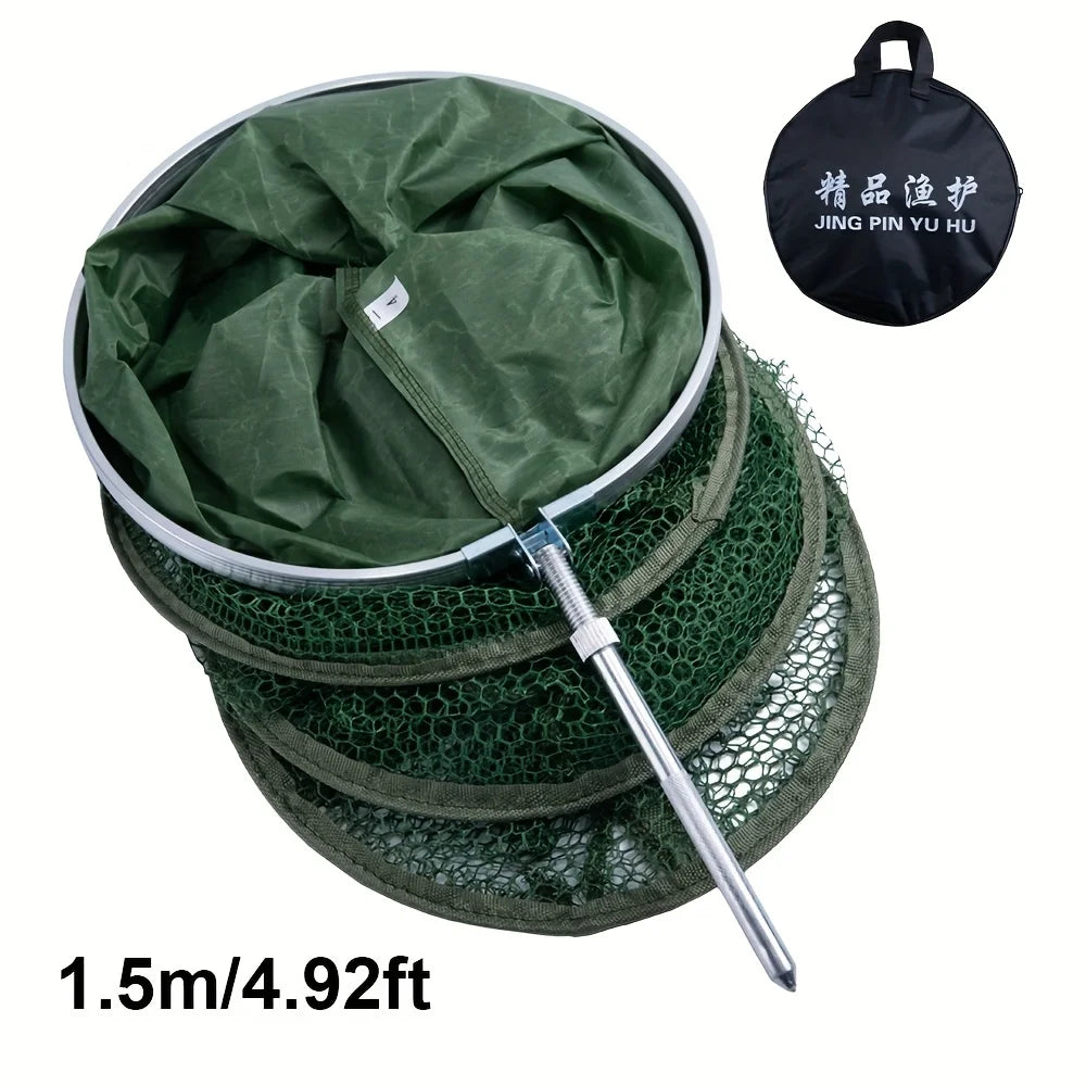 Cage De Pêche Pliable En Nylon Vert — illustration 2 Image