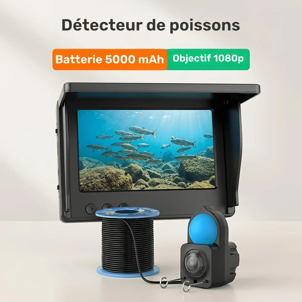 Caméra Sous-Marine 1080P Avec Écran 4,3 Pouces