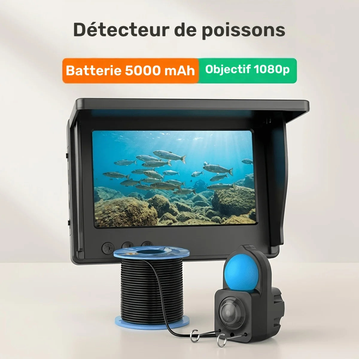 Caméra Sous-Marine 1080P Avec Écran 4,3 Pouces