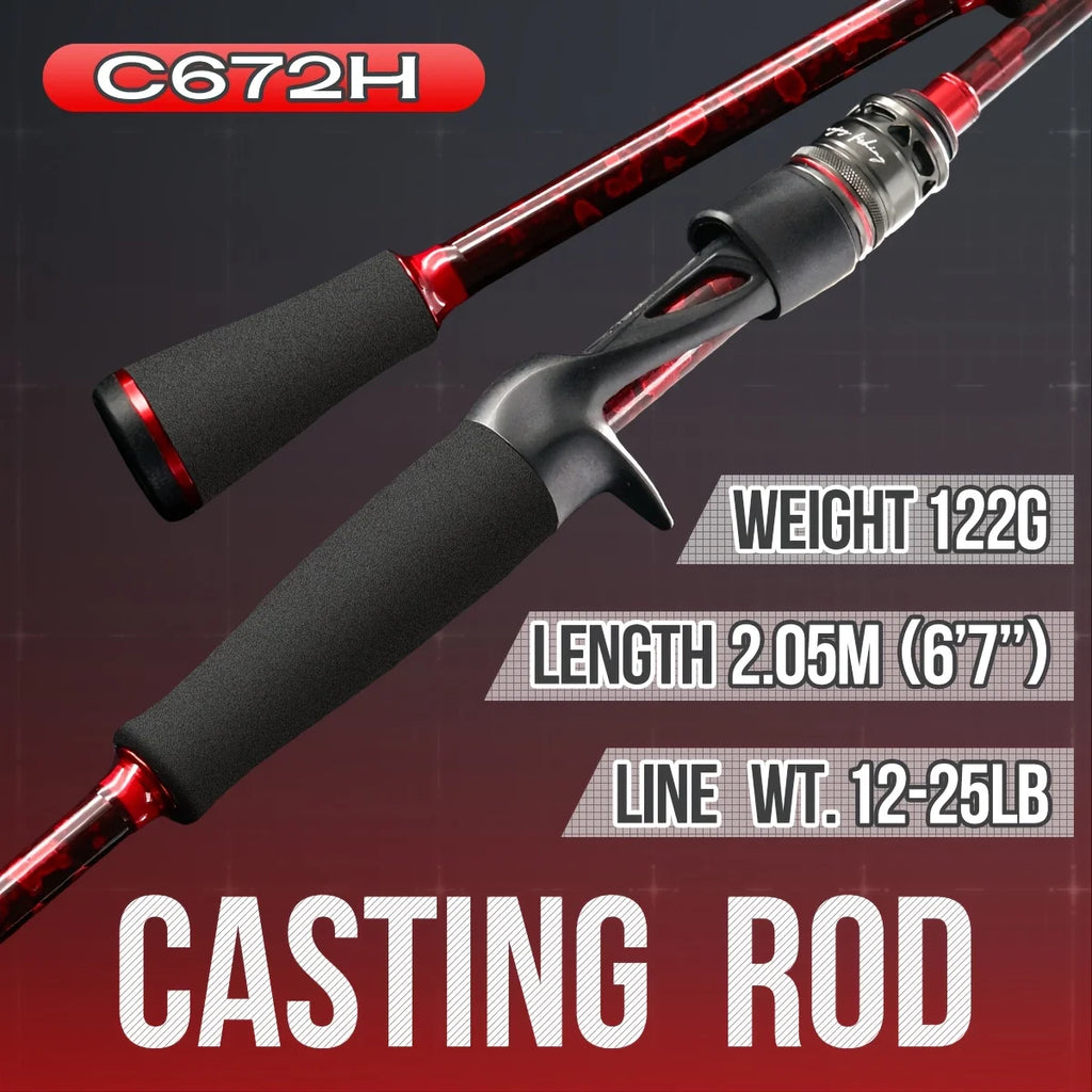 Canne à Lancer en Fibre de Carbone Haute Résistance — Canne Casting 2,05 m 12-25 lb, photo 12