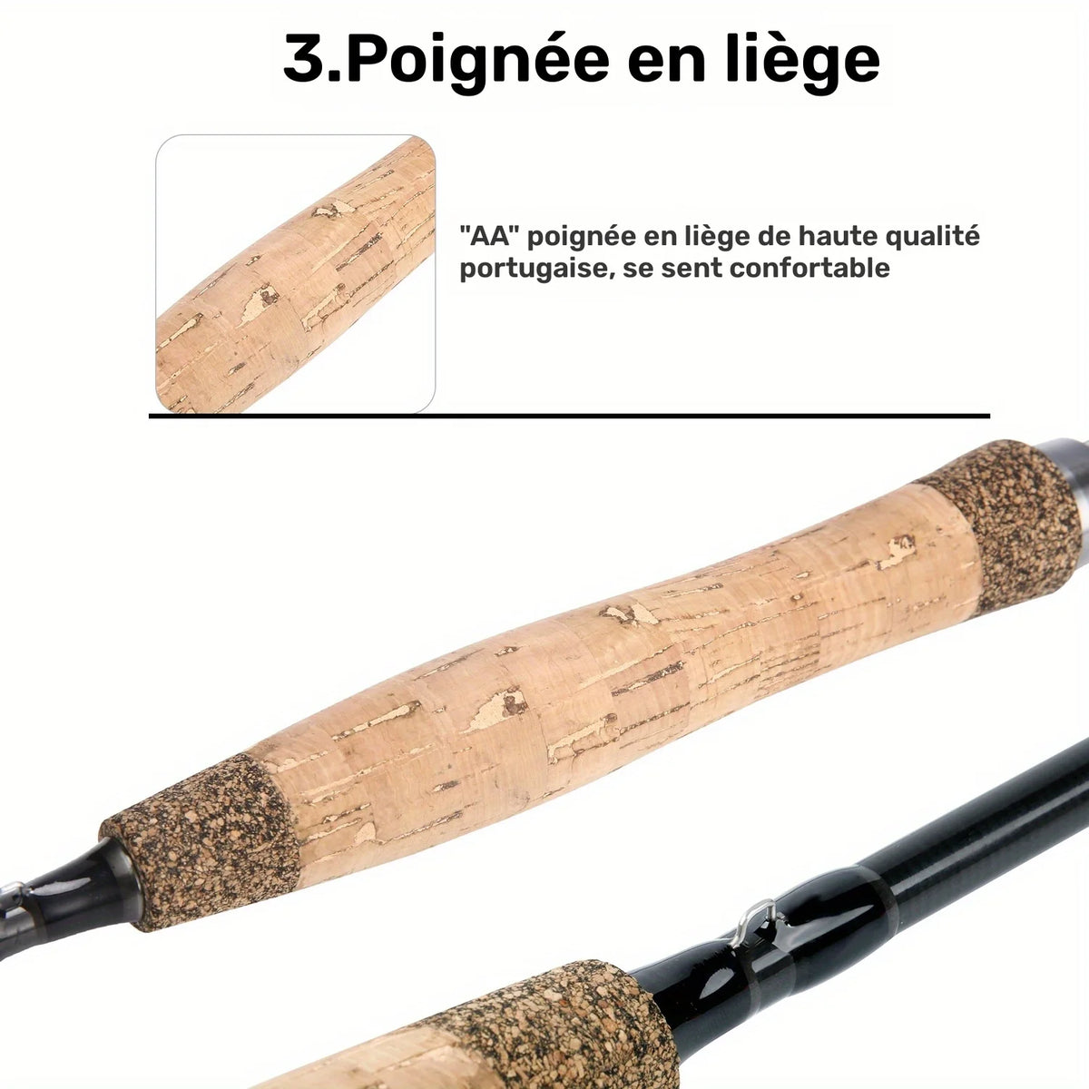 Canne À Mouche Ultra-Légère En Fibre De Carbone — photo 2