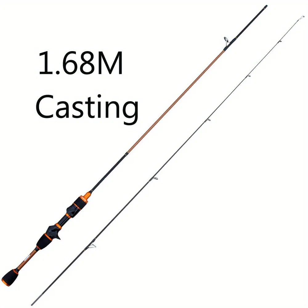Canne à Mouche Ultralégère En Carbone — Orange 1,68 m Casting, photo 8
