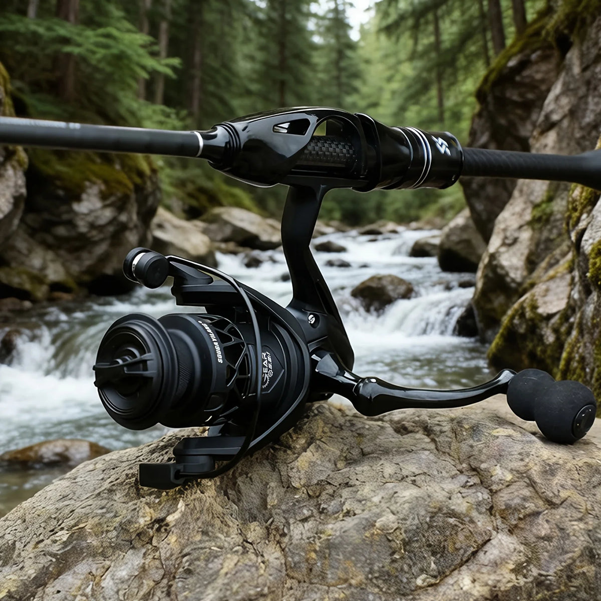 Canne à Pêche en Fibre de Carbone avec Moulinet — photo 9