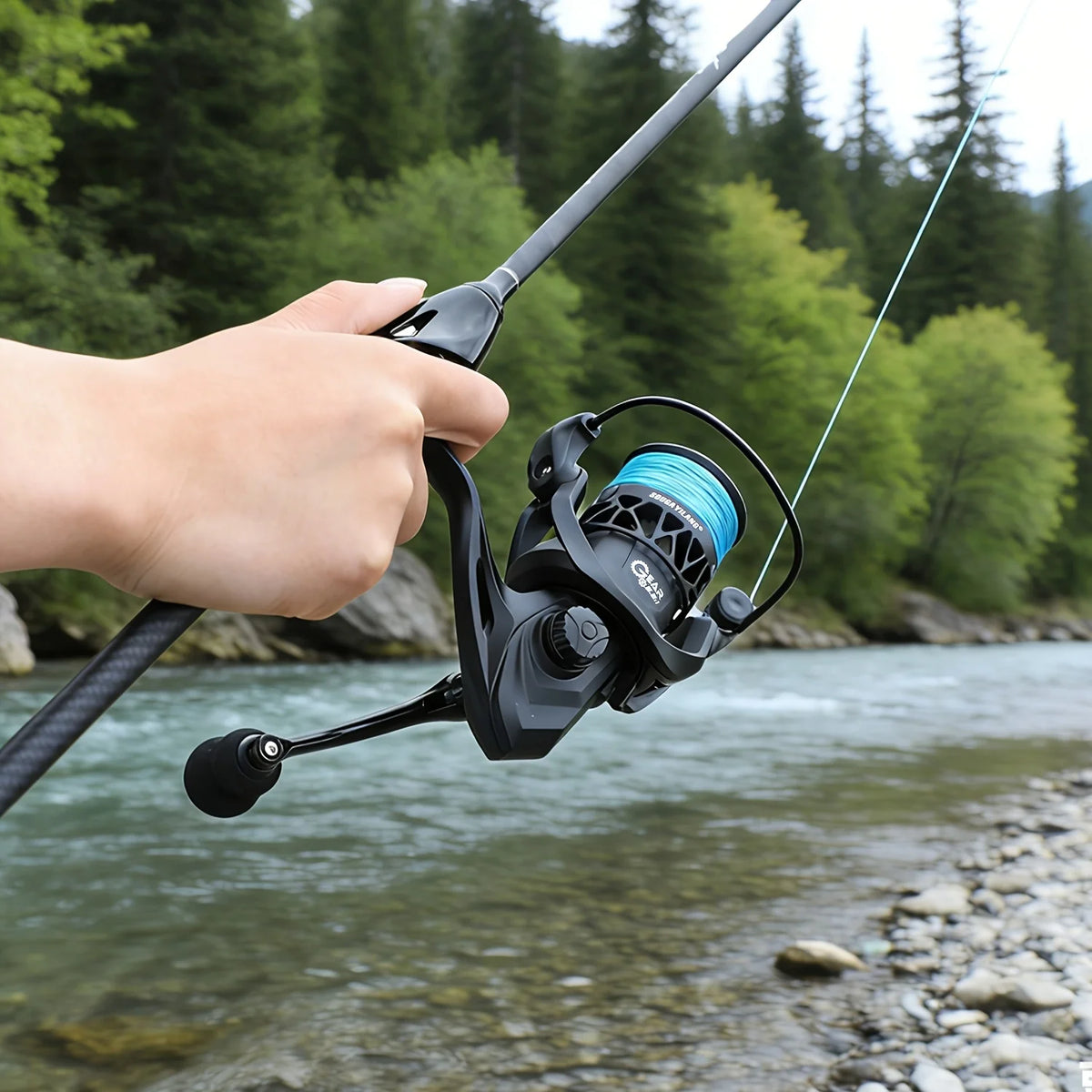 Canne à Pêche en Fibre de Carbone avec Moulinet — photo 21