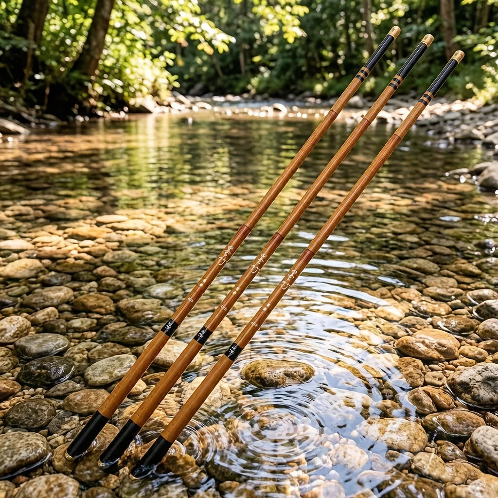 Canne à Pêche Télescopique en Fibre de Carbone
