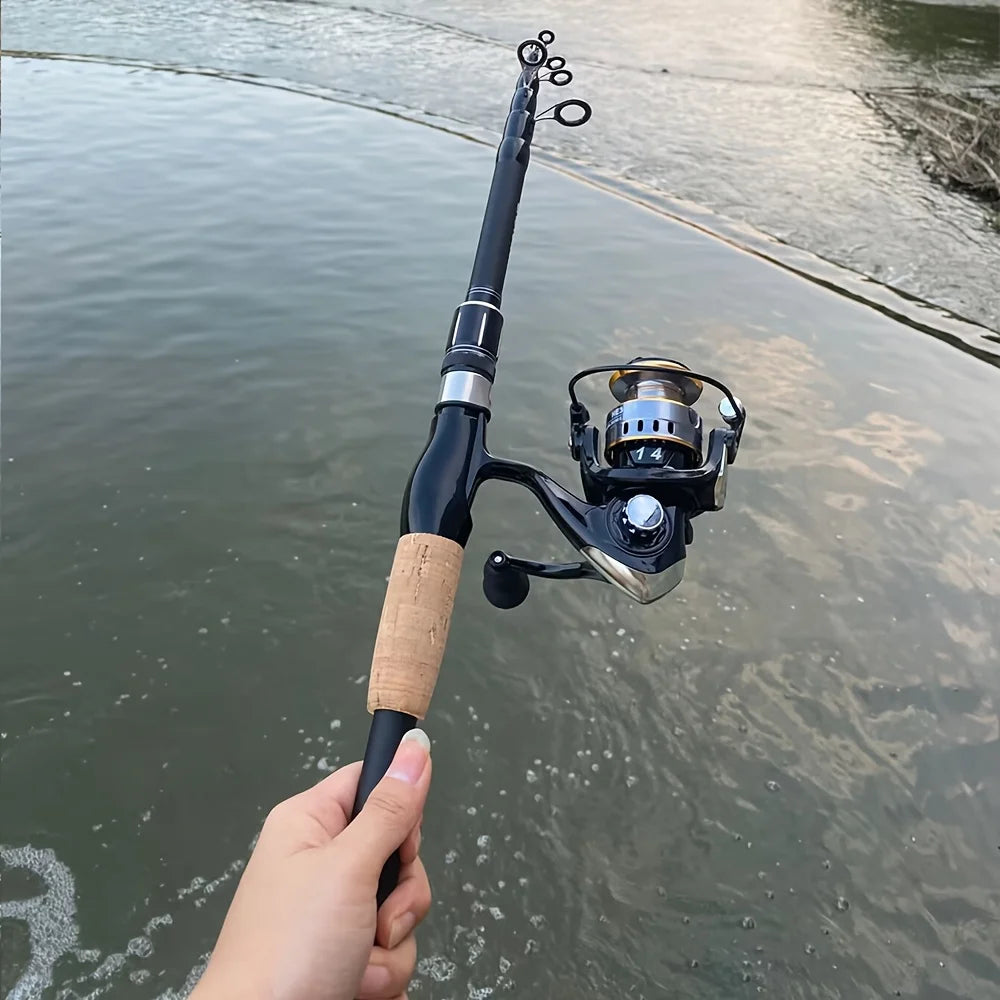 Canne À Pêche Télescopique En Fibre De Carbone — photo 2